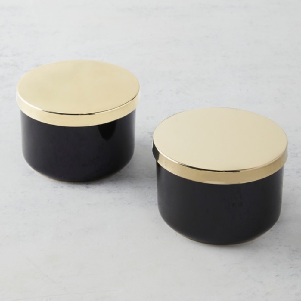 Z Gallerie Multi Use Storage Containers • Set of 2 - Picture 2 of 5